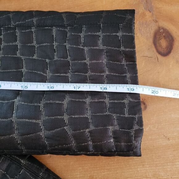 Armani Collezioni Size 12 Black Gold Quilted Print Cropped Spring Fall Jacket - Picture 10 of 13